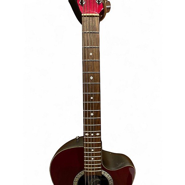 Used Ovation CK057 Red Acoustic Electric Guitar