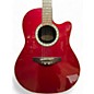 Used Ovation CK057 Red Acoustic Electric Guitar