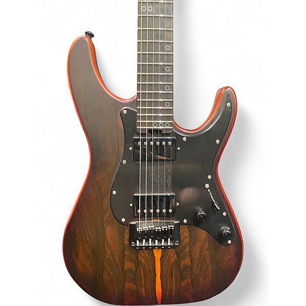 Used Schecter Guitar Research Sun Valley Super Shredder Exotic HT Zircote Natural Solid Body Electric Guitar