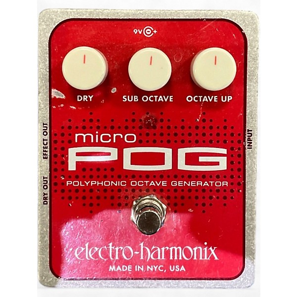 Used Electro-Harmonix Micro Pog Polyphonic Octave Generator Effect Pedal
