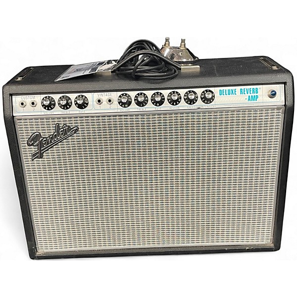 Used Fender 1968 Custom Deluxe Reverb 22W 1x12 Tube Guitar Combo Amp