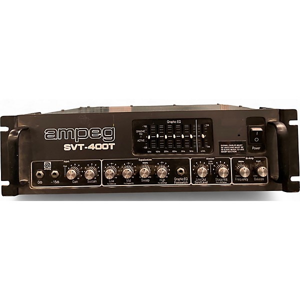 Used Ampeg Svt-400t Bass Amp Head
