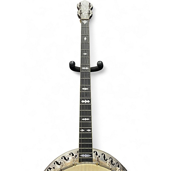 Vintage 1920s Bacon & Day Silver Bell Plectrum Tenor Natural Banjo