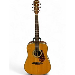 Used Alvarez md70ebg Natural Acoustic Electric Guitar