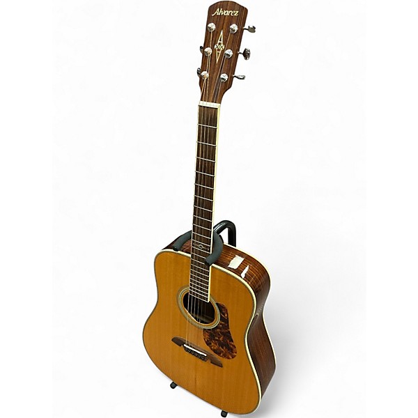 Used Alvarez md70ebg Natural Acoustic Electric Guitar