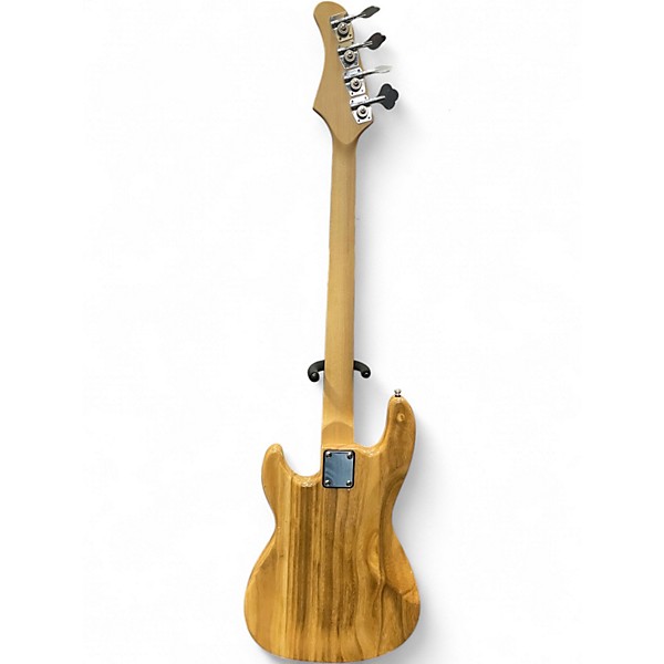 Used Glarry SHORT SCALE BASS Natural Electric Bass Guitar