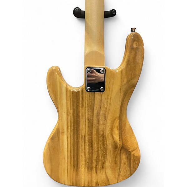 Used Glarry SHORT SCALE BASS Natural Electric Bass Guitar