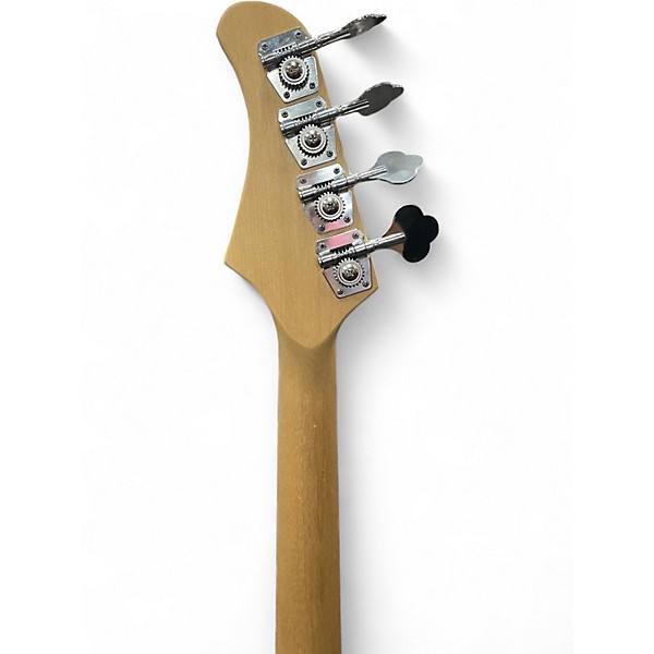 Used Glarry SHORT SCALE BASS Natural Electric Bass Guitar