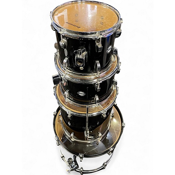 Used Ludwig 5 Piece Accent Burgundy Drum Kit
