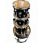 Used Ludwig 5 Piece Accent Burgundy Drum Kit thumbnail