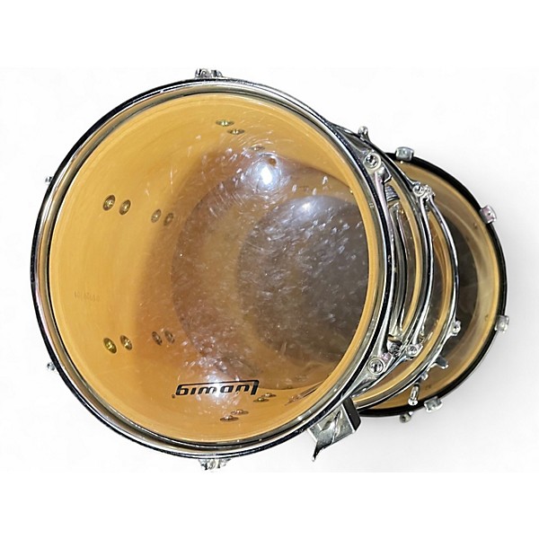 Used Ludwig 5 Piece Accent Burgundy Drum Kit