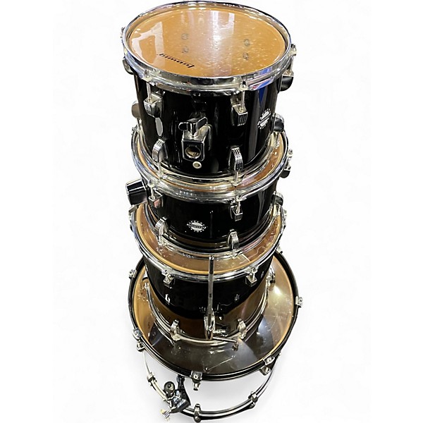 Used Ludwig 5 Piece Accent Burgundy Drum Kit