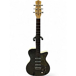 Used Danelectro 56 U-3 Silver Sparkle Solid Body Electric Guitar