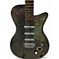 Used Danelectro 56 U-3 Silver Sparkle Solid Body Electric Guitar