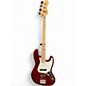 Used Squier Affinity Jazz Bass Candy Apple Red Electric Bass Guitar thumbnail