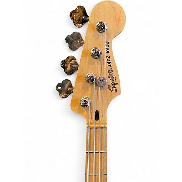 Used Squier Affinity Jazz Bass Candy Apple Red Electric Bass Guitar