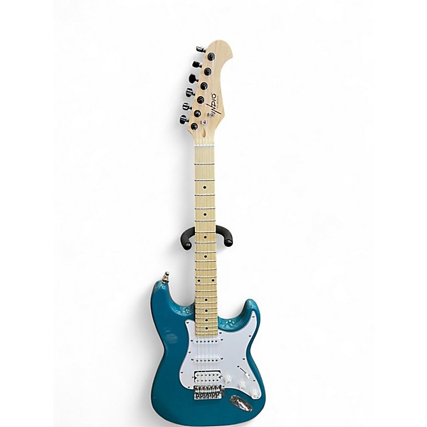Used Monoprice indio classic Blue Solid Body Electric Guitar