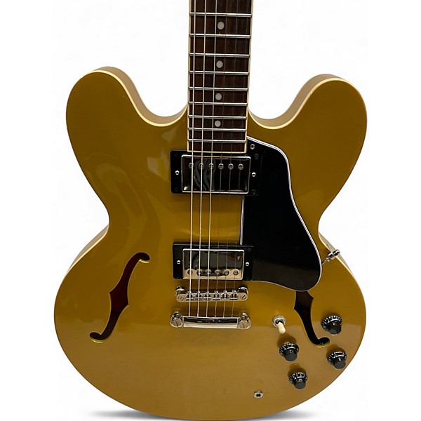 Used Epiphone es-355 Metallic Gold Hollow Body Electric Guitar
