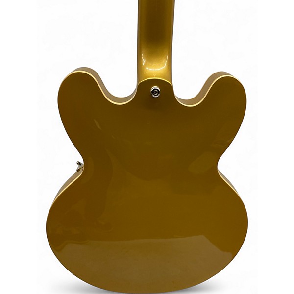 Used Epiphone es-355 Metallic Gold Hollow Body Electric Guitar