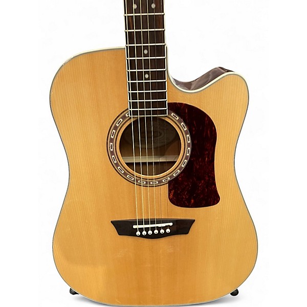 Used Washburn HD10SCE Natural Acoustic Guitar