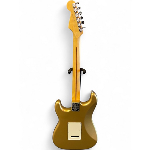 Used 2014 Fender American Standard FSR Stratocaster HH Aztec Gold Solid Body Electric Guitar