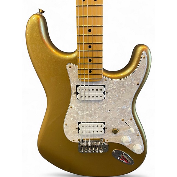 Used 2014 Fender American Standard FSR Stratocaster HH Aztec Gold Solid Body Electric Guitar