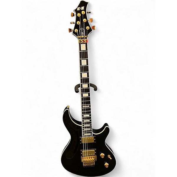 Used 2013 ESP E-II Mystique with Floyd Rose Black Solid Body Electric Guitar