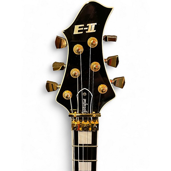 Used 2013 ESP E-II Mystique with Floyd Rose Black Solid Body Electric Guitar