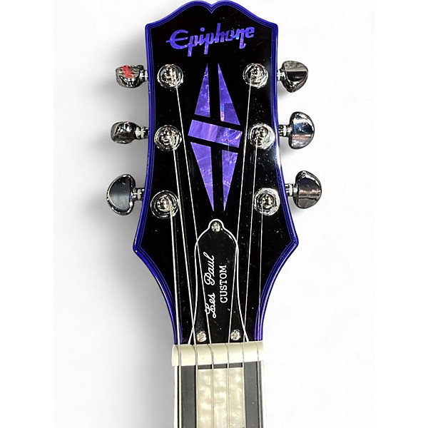 Used Epiphone Les Paul Custom Widow Purple Solid Body Electric Guitar