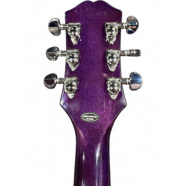 Used Epiphone Les Paul Custom Widow Purple Solid Body Electric Guitar