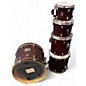Used Gretsch Drums 5 Piece Catalina Maple Trans Red Drum Kit thumbnail