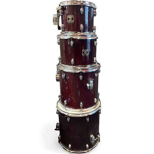 Used Gretsch Drums 5 Piece Catalina Maple Trans Red Drum Kit
