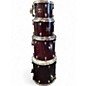 Used Gretsch Drums 5 Piece Catalina Maple Trans Red Drum Kit