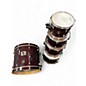 Used Gretsch Drums 5 Piece Catalina Maple Trans Red Drum Kit