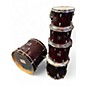 Used Gretsch Drums 5 Piece Catalina Maple Trans Red Drum Kit