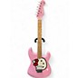 Used Squier Hello Kitty Stratocaster Single Hum Pink With Kitty Pickguard Pink Solid Body Electric Guitar thumbnail