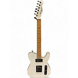 Used Squier Contemporary Telecaster HH Pearl White Solid Body Electric Guitar