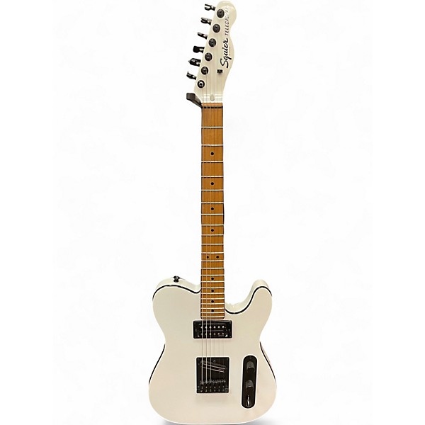 Used Squier Contemporary Telecaster HH Pearl White Solid Body Electric Guitar