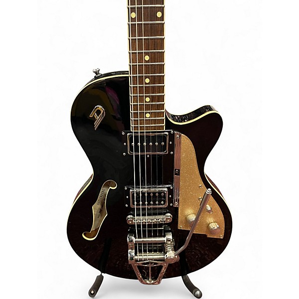 Used Duesenberg Starplayer TV Black Hollow Body Electric Guitar