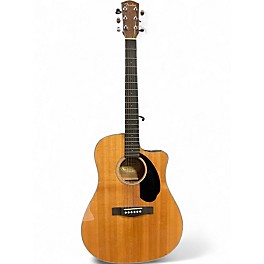 Used Fender CD60SCE Natural Acoustic Electric Guitar