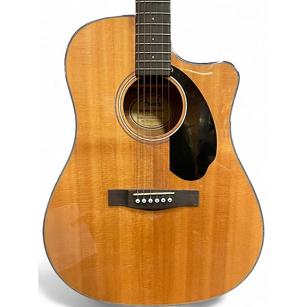 Used Fender CD60SCE Natural Acoustic Electric Guitar