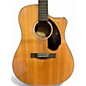 Used Fender CD60SCE Natural Acoustic Electric Guitar