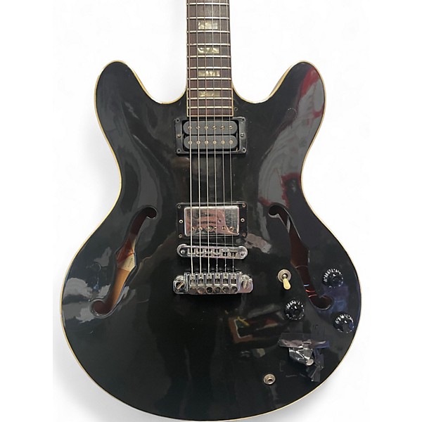 Vintage 1980 Gibson ES335TD Black Hollow Body Electric Guitar