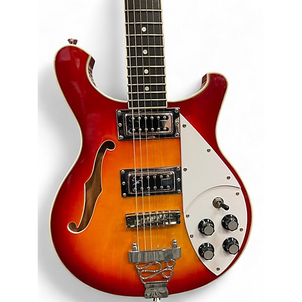 Used Harley Benton RB600 Fireglo Hollow Body Electric Guitar