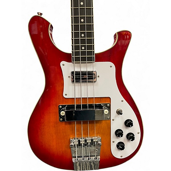 Used Harley Benton RB414 Classic Series Fireglo Electric Bass Guitar