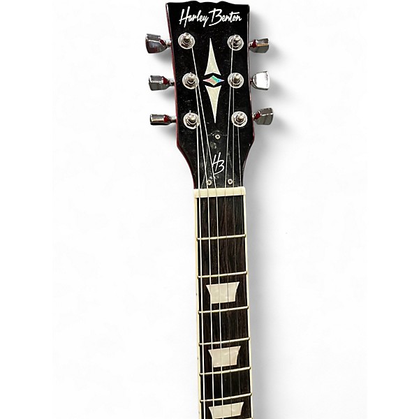 Used Harley Benton Singlecut LP Style Sunburst Solid Body Electric Guitar