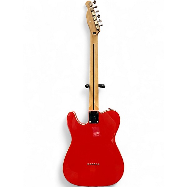 Used Harley Benton T Style Custom Fiesta Red Solid Body Electric Guitar