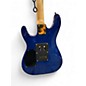 Used Harley Benton Progressive Sereies HH FR Trans Blue Solid Body Electric Guitar
