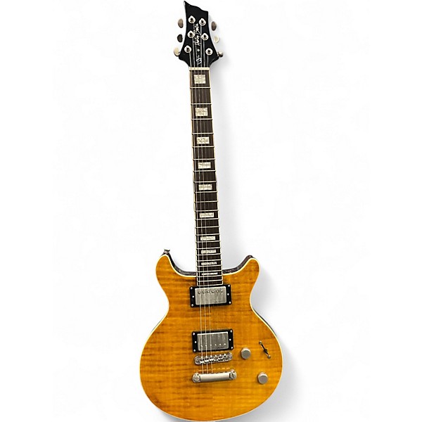Used Harley Benton XT-22 Deluxe Yellow Tiger Solid Body Electric Guitar