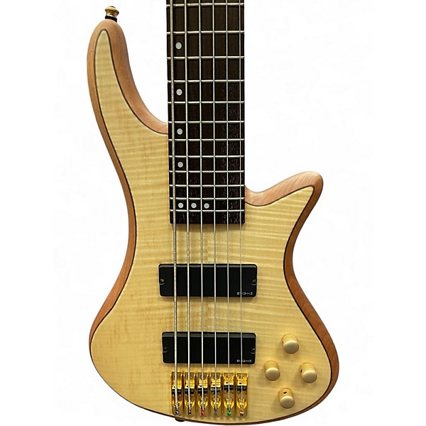Used Schecter Guitar Research CUSTOM 6 Natural Electric Bass Guitar